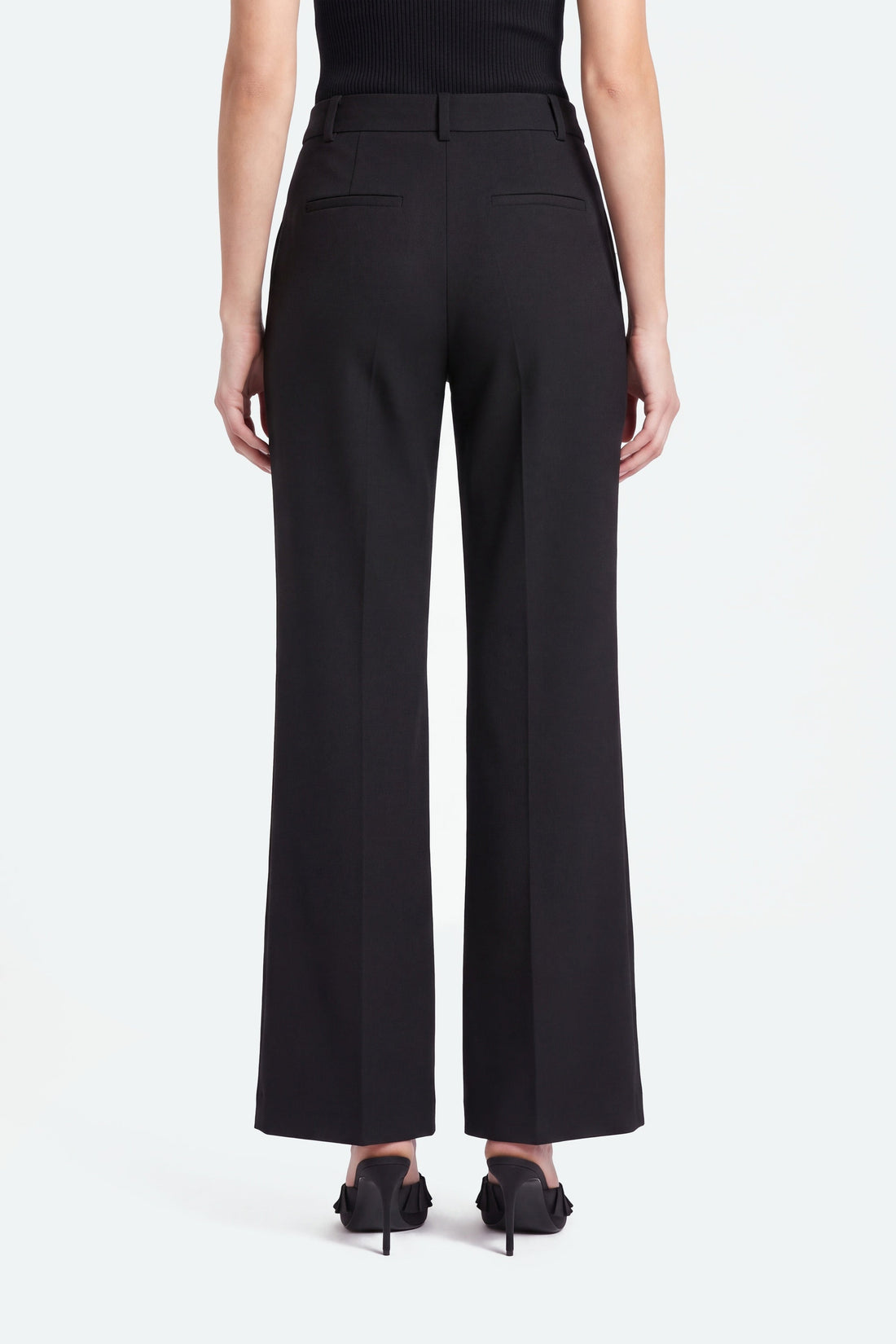 Belted Straight-Leg Trousers