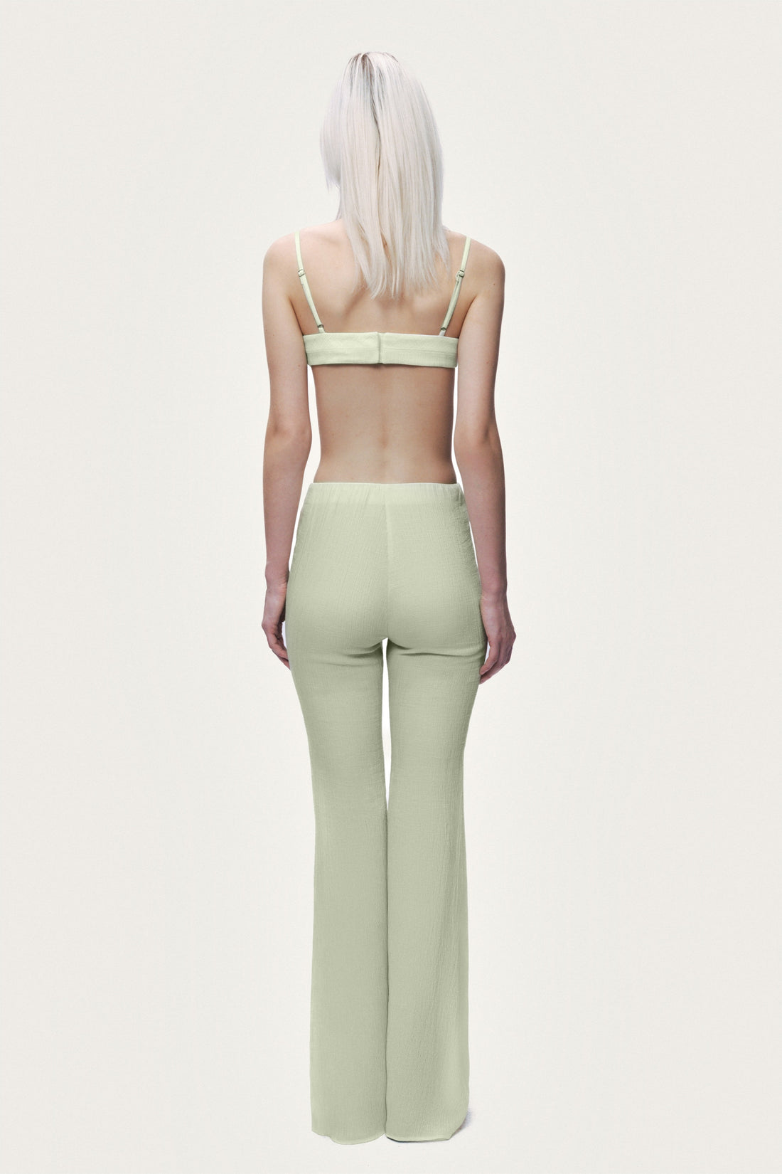 High-Waist Flare Trousers