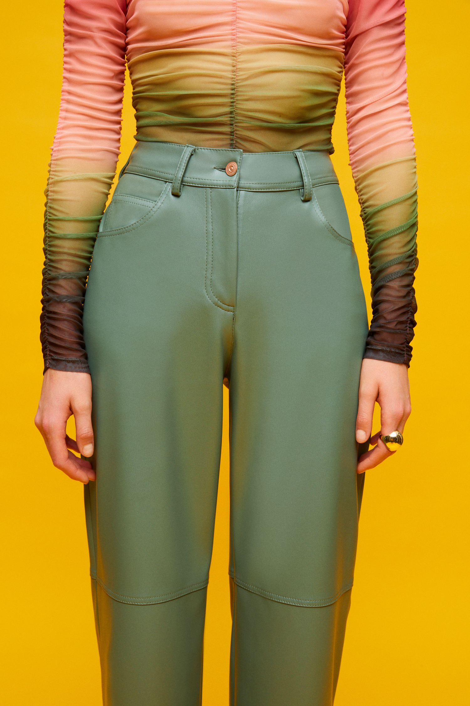 High-Waisted Wide Leg Pants