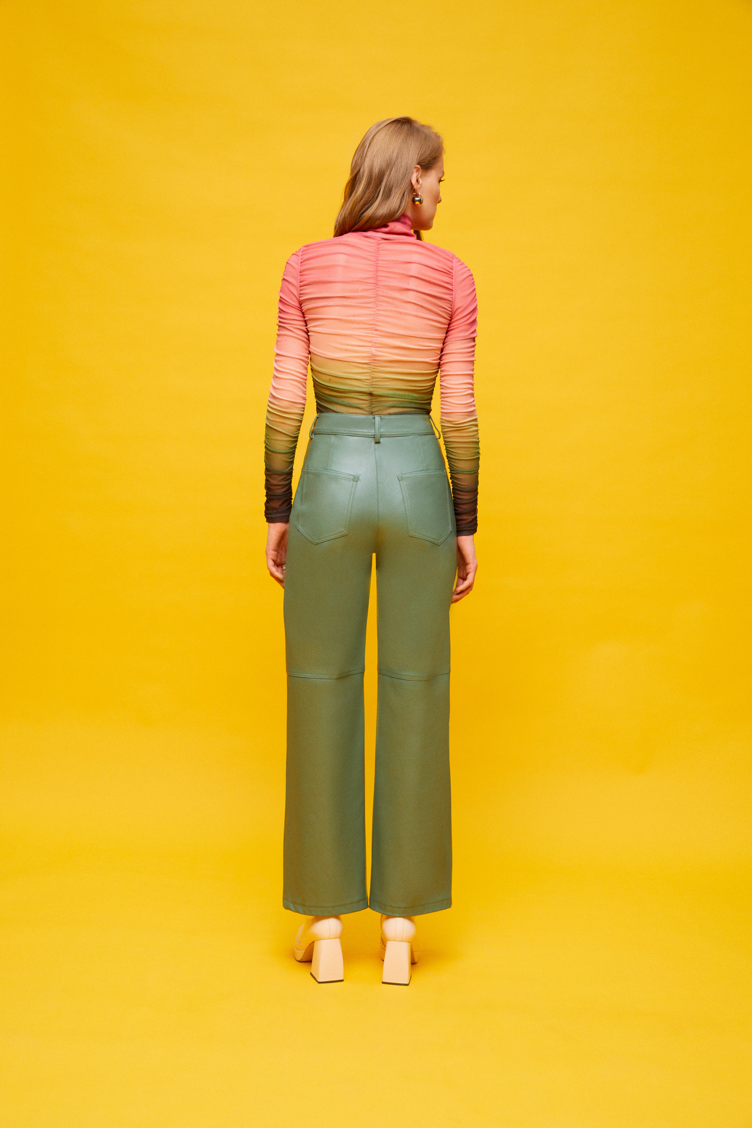 High-Waisted Wide Leg Pants