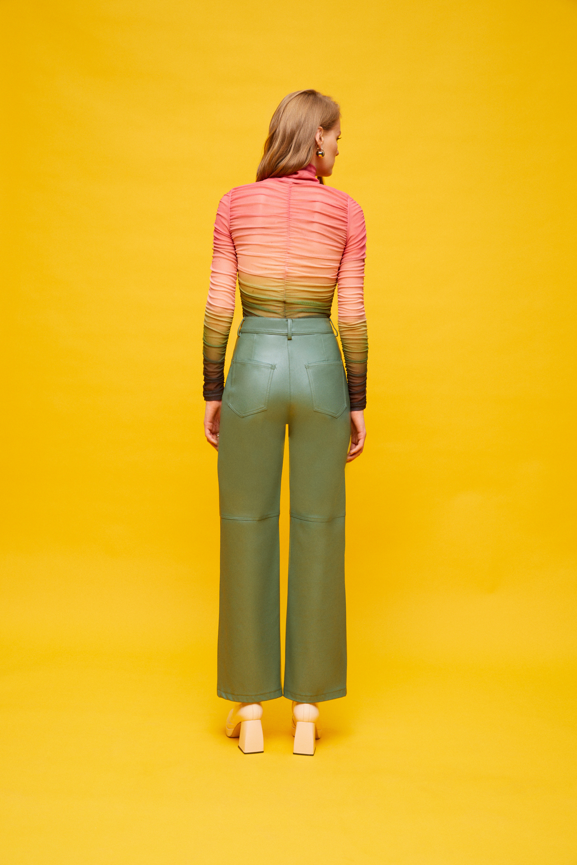 High-Waisted Wide Leg Pants