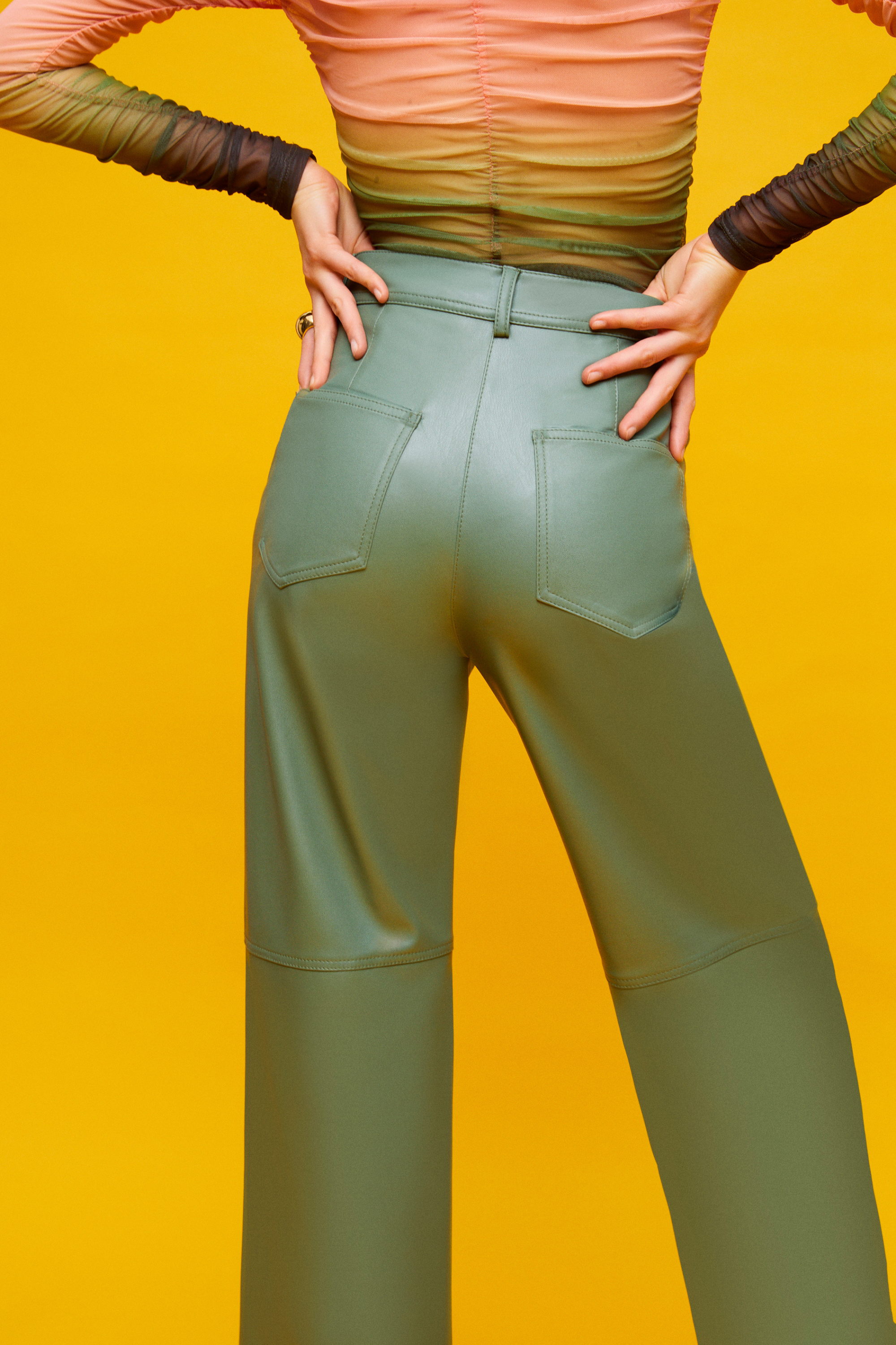 High-Waisted Wide Leg Pants