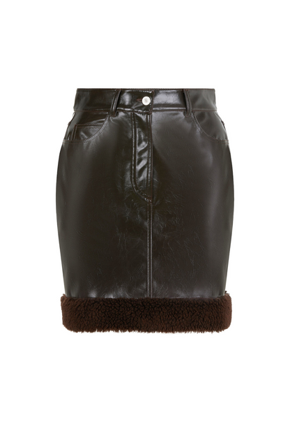 Mini Pleather Skirt