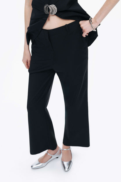 Tailored Mid-Rise Trousers