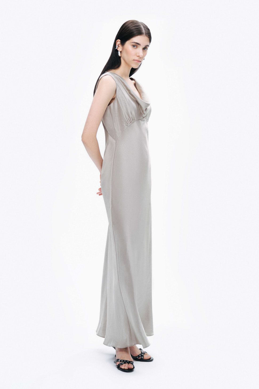 Cowl Neck Maxi Dress