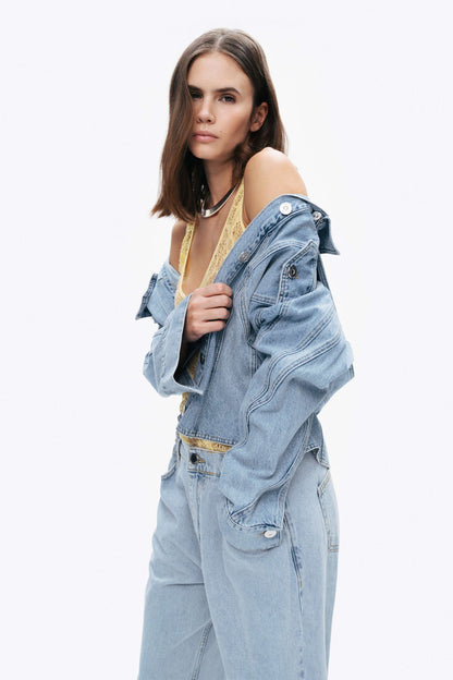 Hooded Denim Jacket