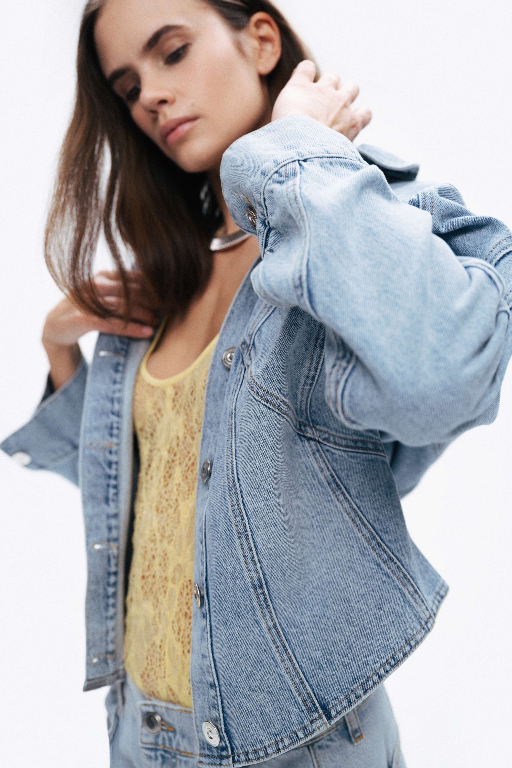 Hooded Denim Jacket