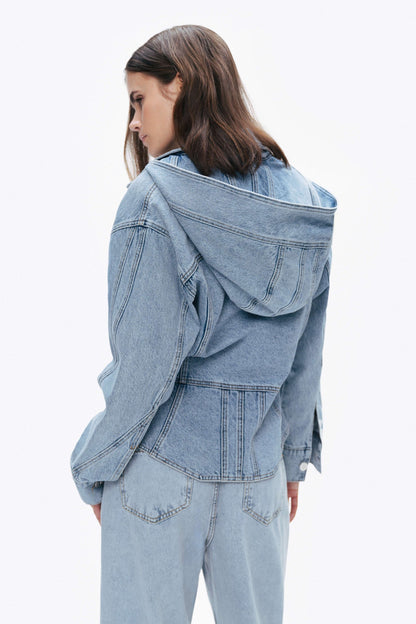 Hooded Denim Jacket