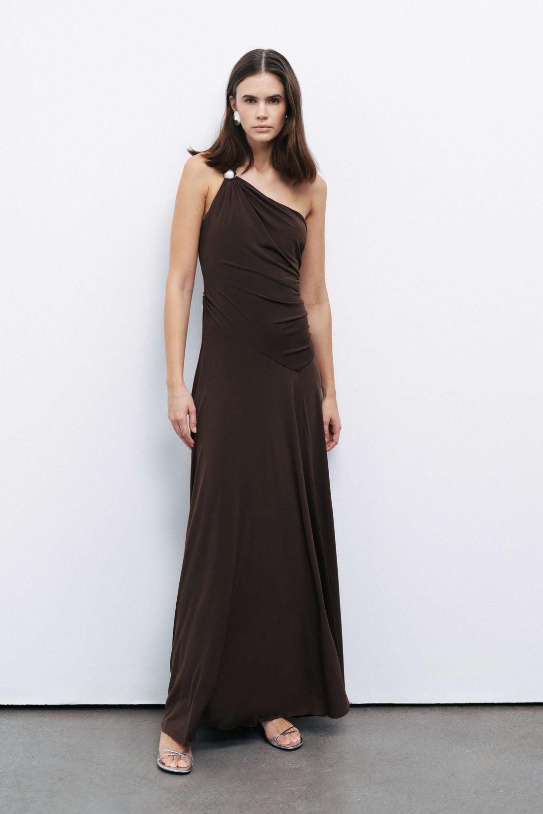 One Shoulder Maxi Dress