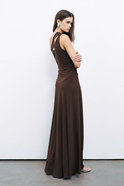 One Shoulder Maxi Dress