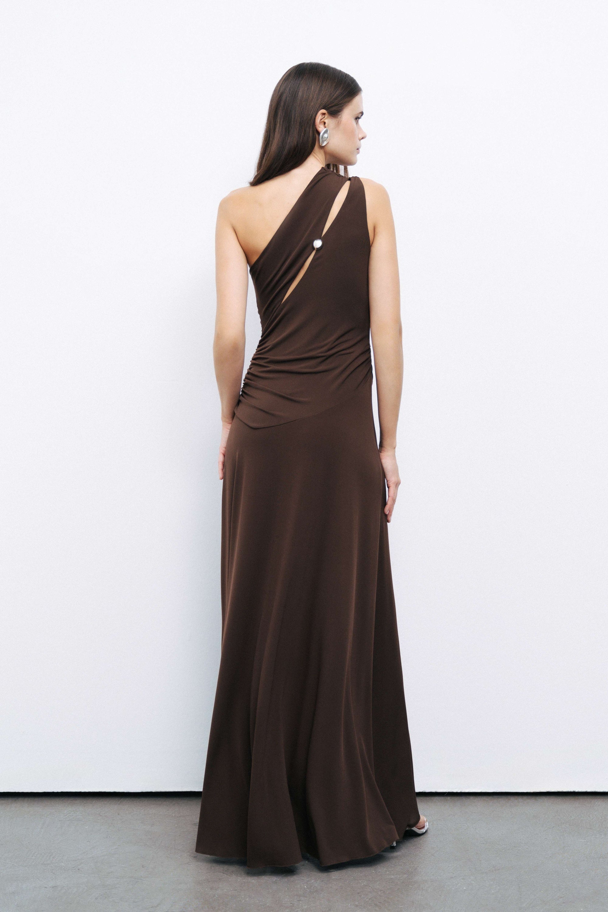 One Shoulder Maxi Dress