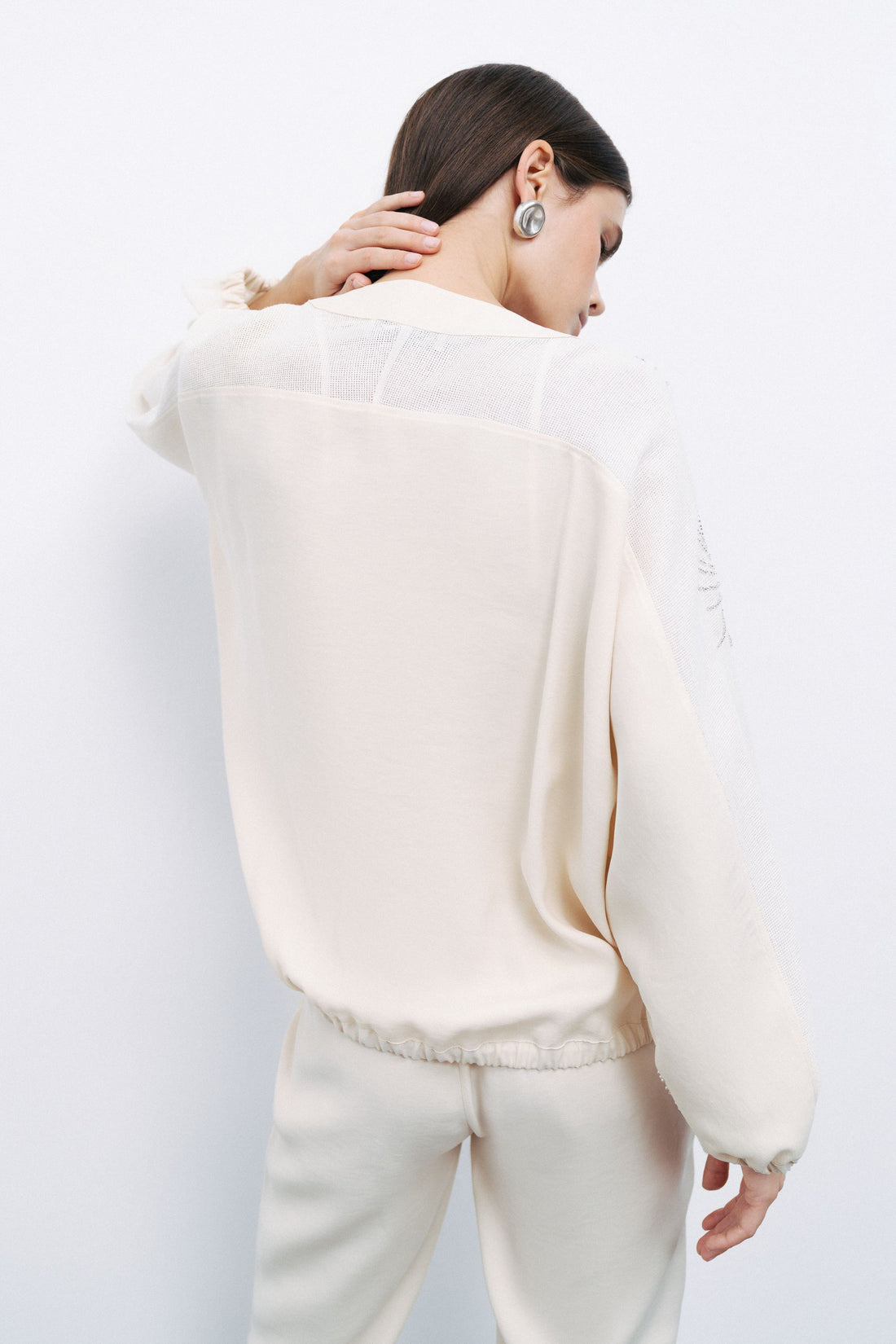 White Beaded Embroidered Jacket