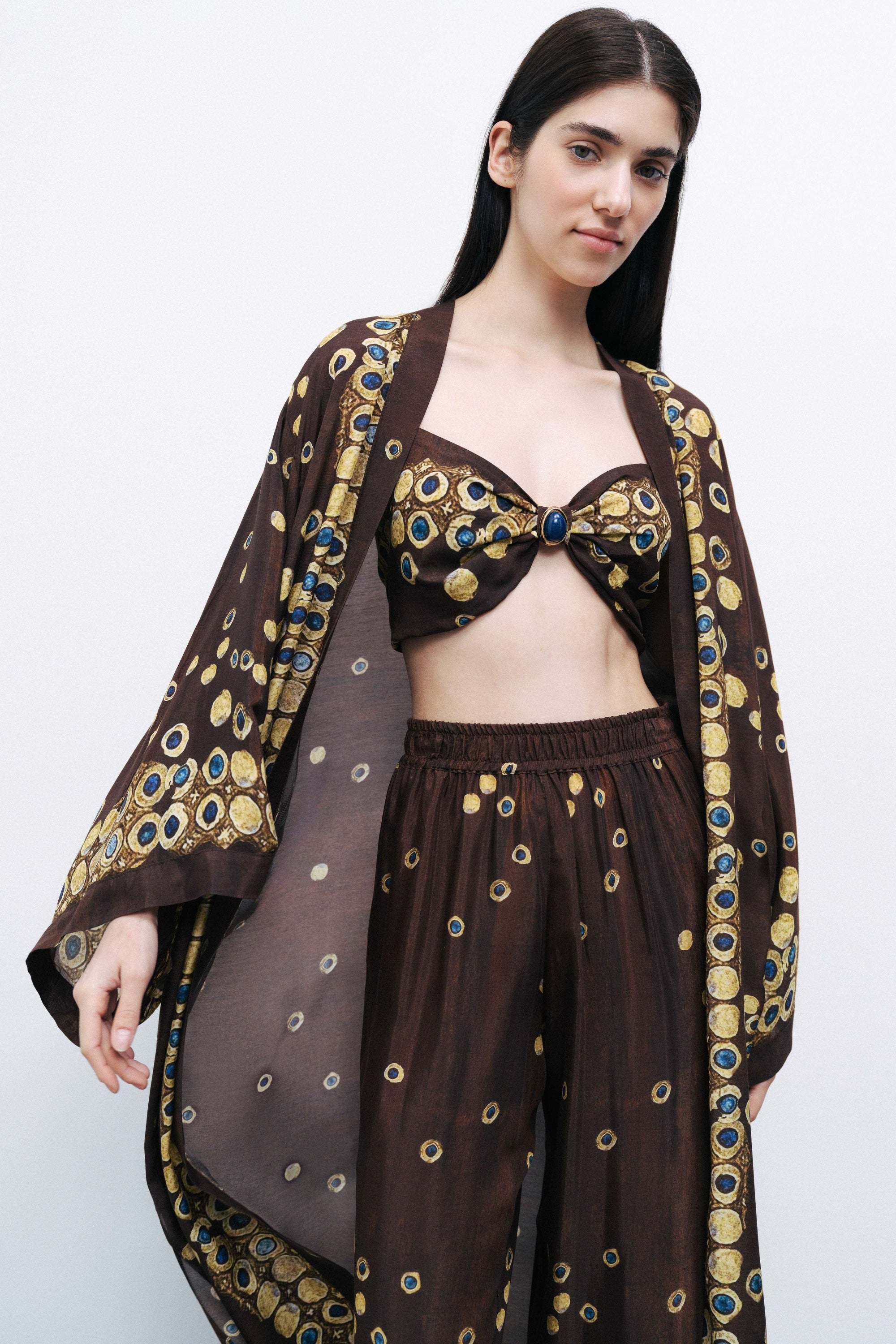 Flowing Patterned Kimono