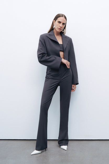 Slit-Detail Trousers