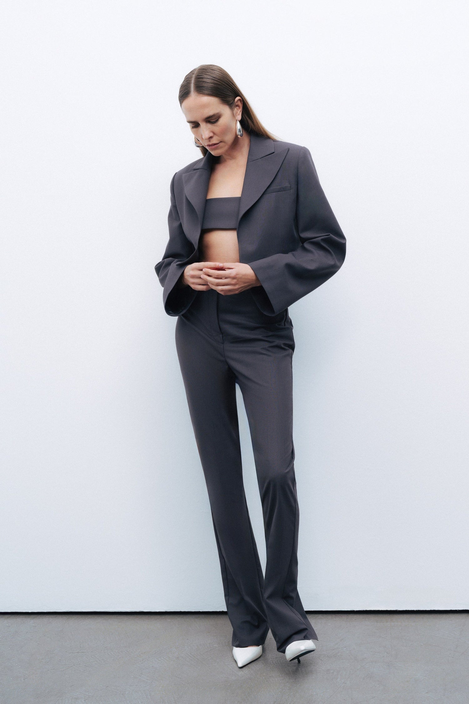 Slit-Detail Trousers