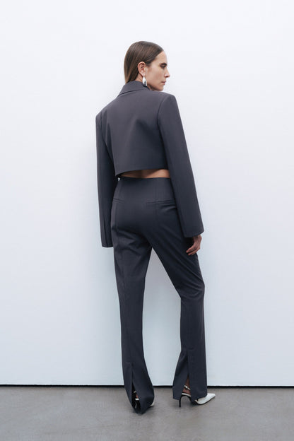 Slit-Detail Trousers