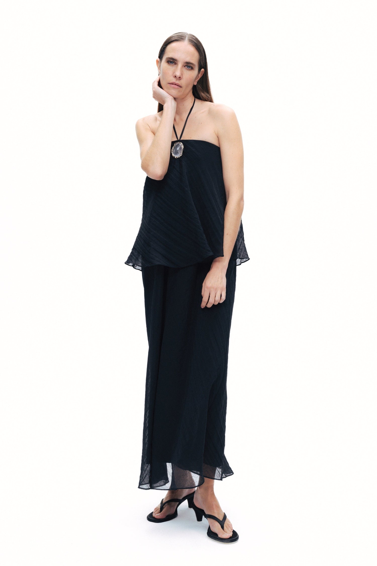 Halter Neck Maxi Dress