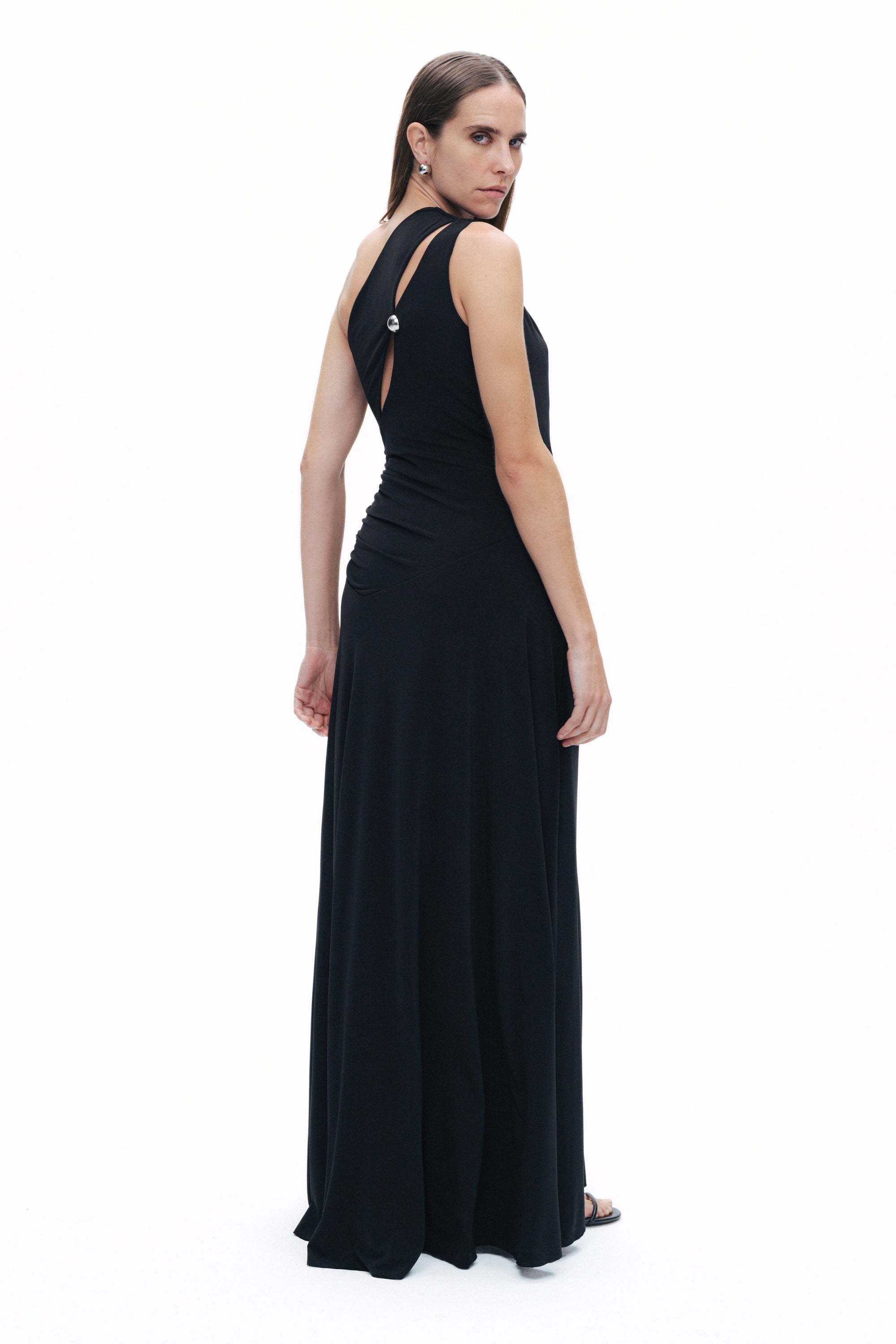 One Shoulder Maxi Dress