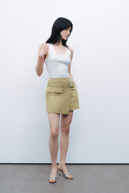 Belt Detailed Skort