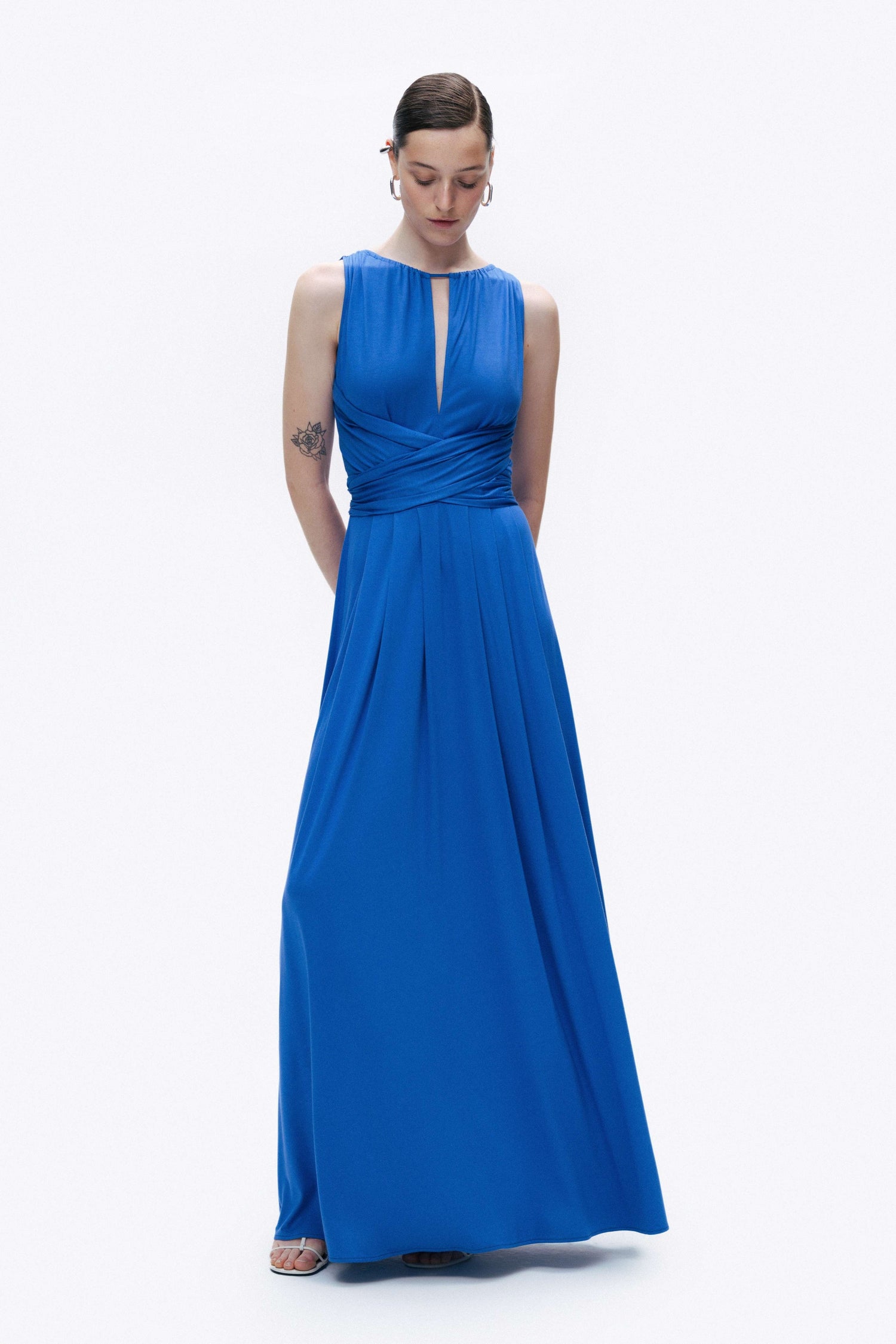 Maxi Dress with Belt Detail