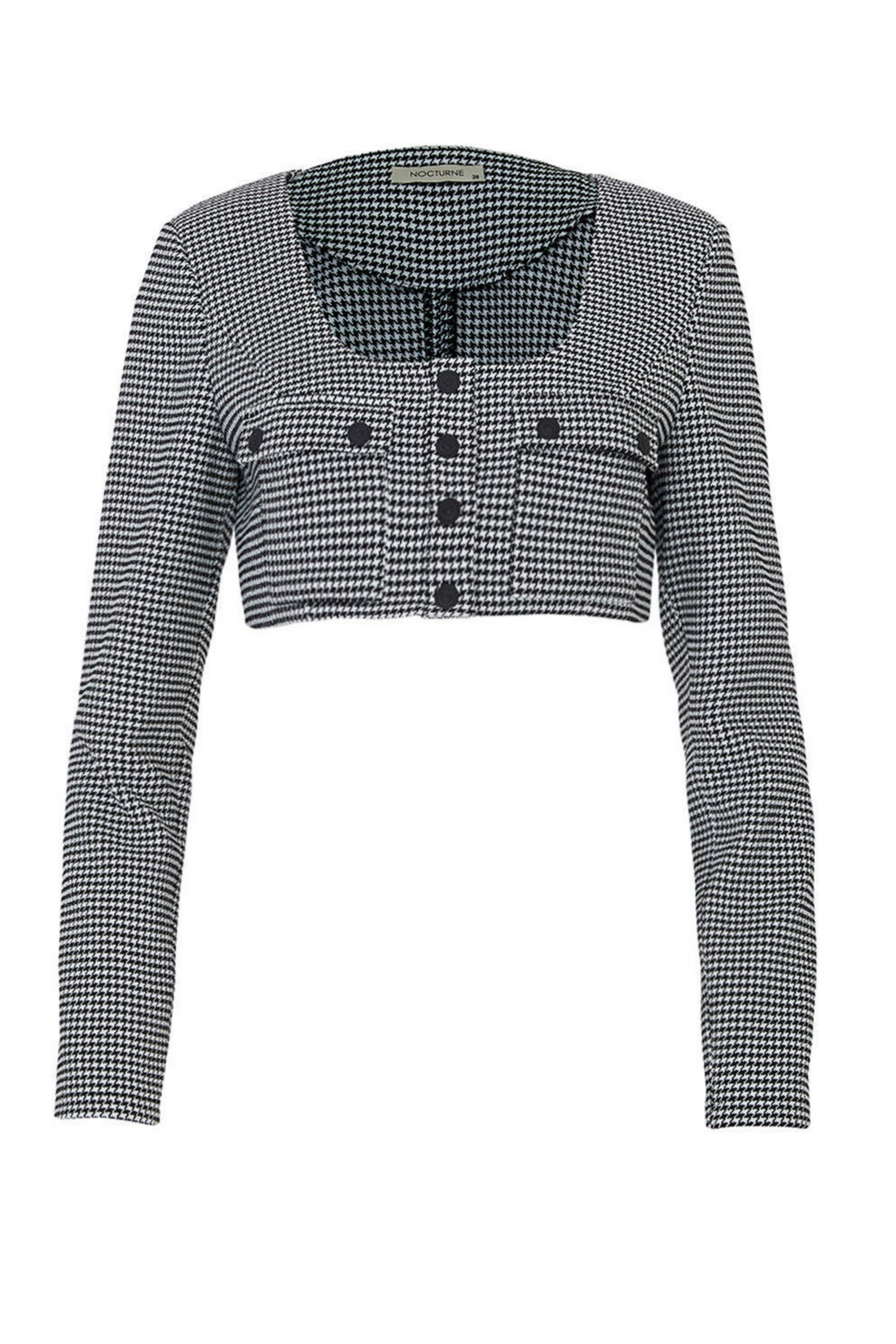 Shoulder Pad Crop Top