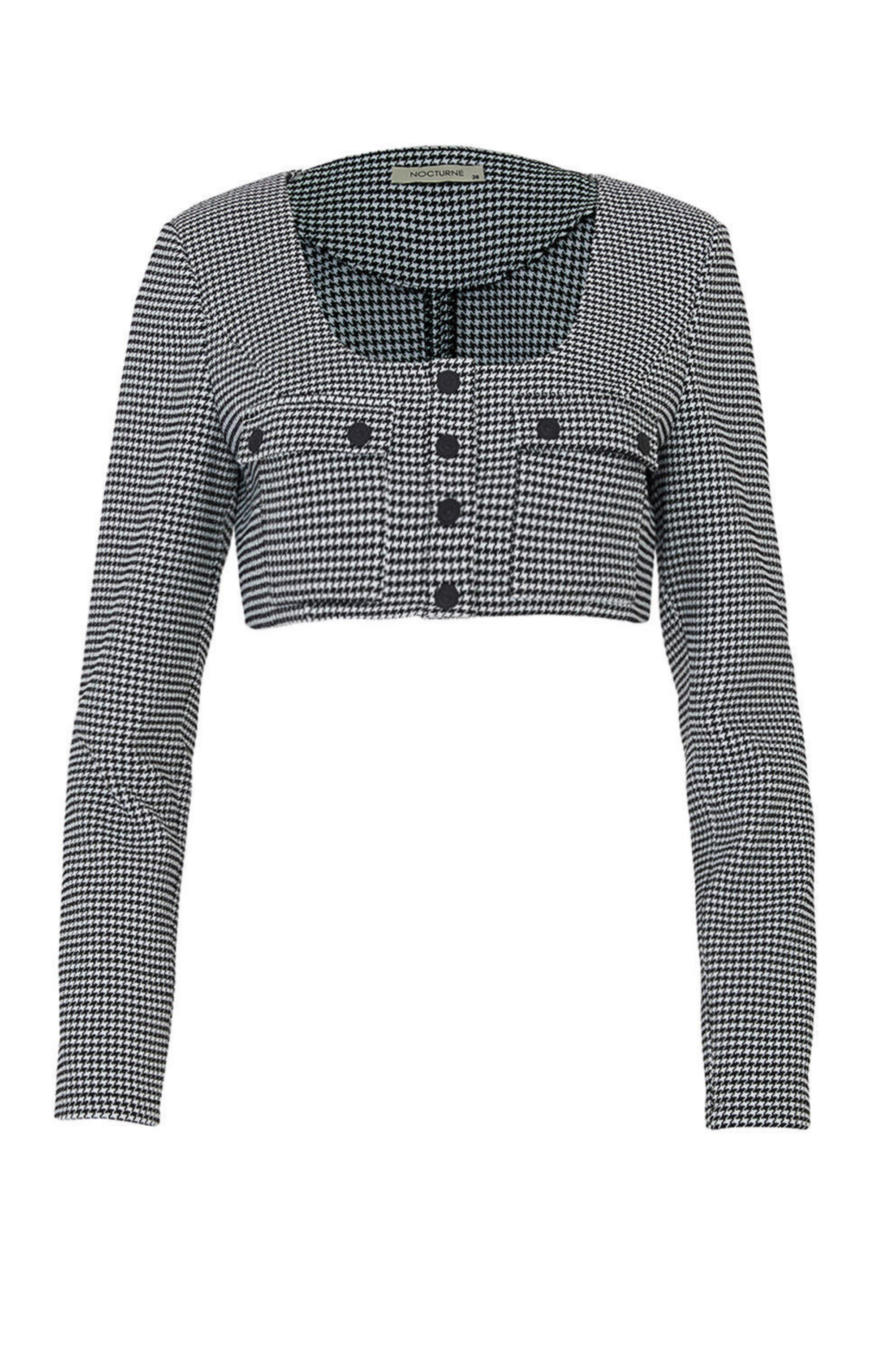 Shoulder Pad Crop Top