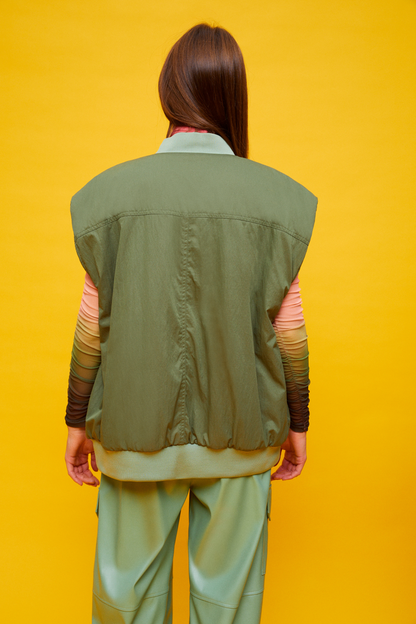 Mandarin Collar Vest