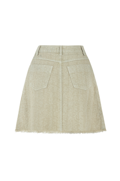 Tassel Detailed Mini Denim Skirt