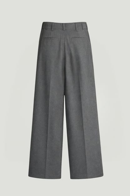 High-Waist Pleated Wide-Leg Pants