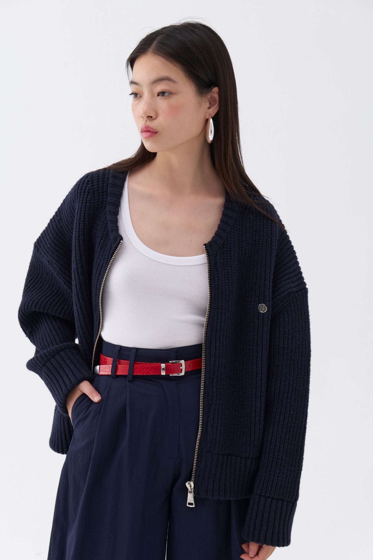 Oversized Knitwear Cardigan