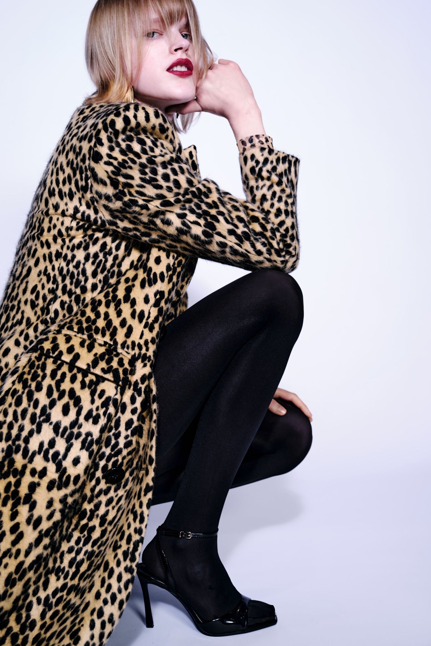 Leopard Patterned Coat