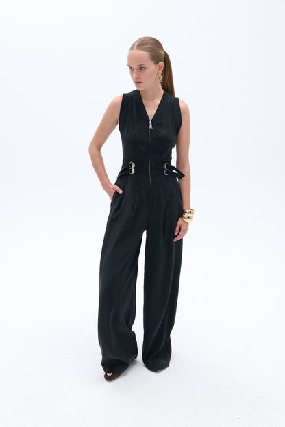 Bomber Collar Overalls