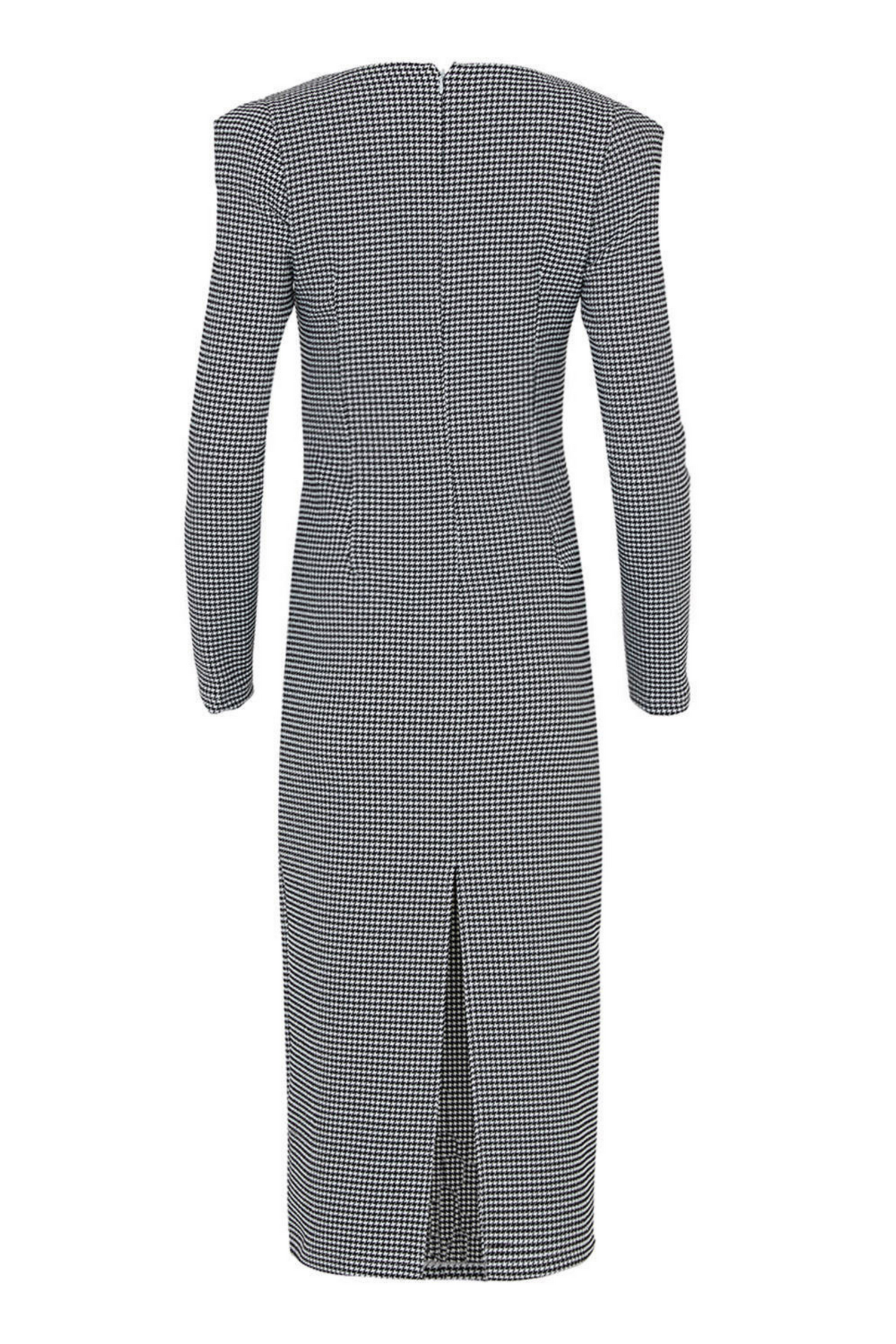 Shoulder Pad Midi Dress