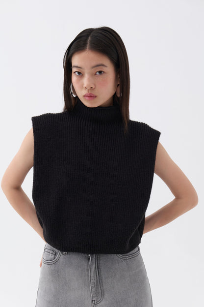 Turtleneck Ribbed Sweater