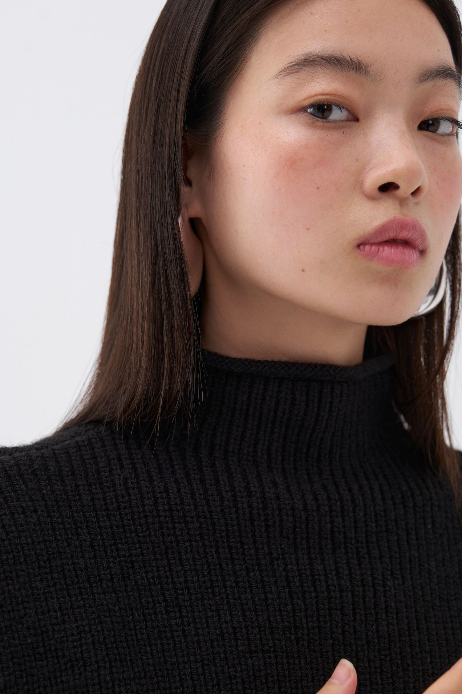 Turtleneck Ribbed Sweater