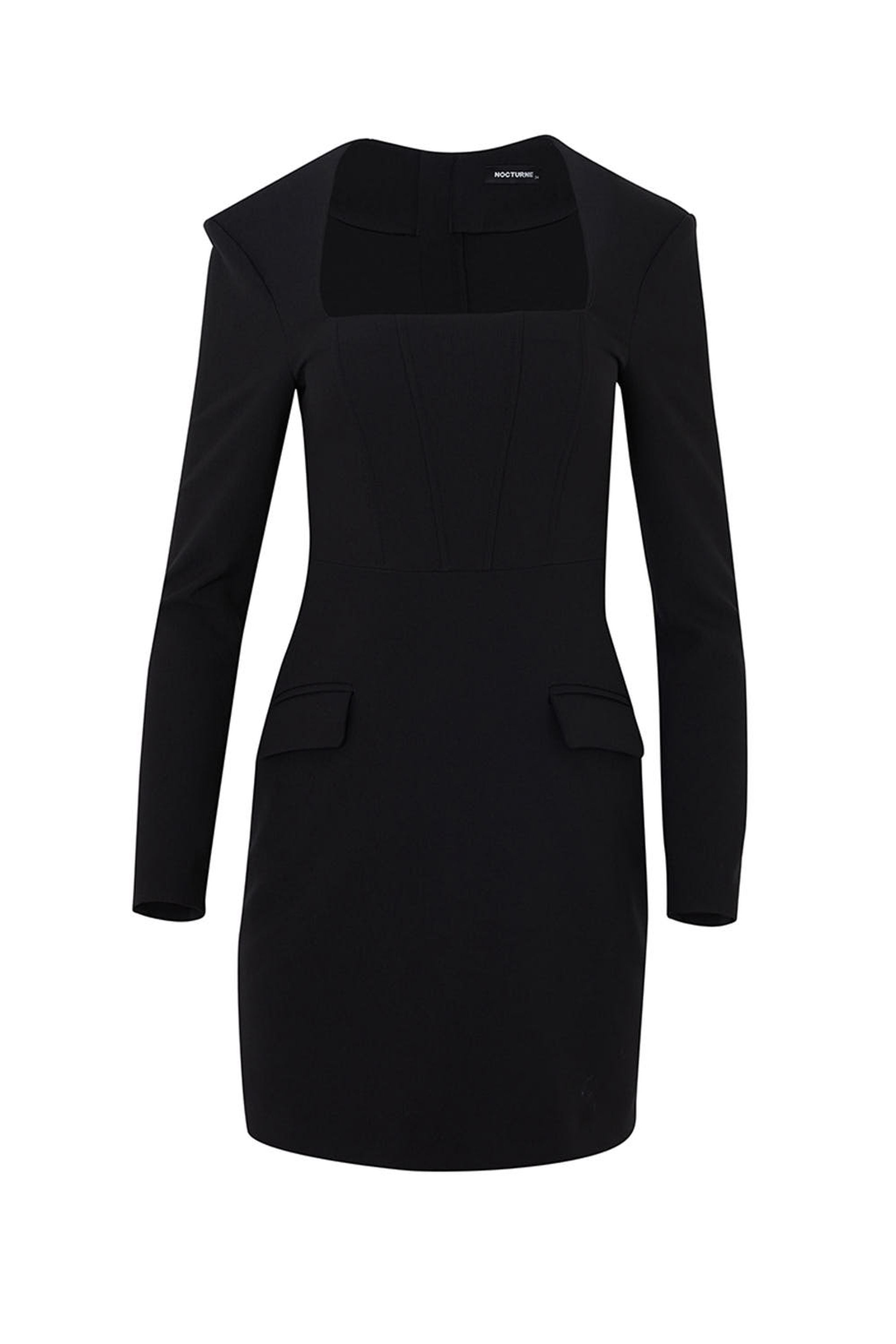 Shoulder Pad Mini Dress