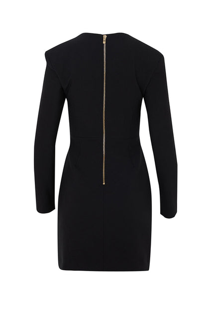 Shoulder Pad Mini Dress