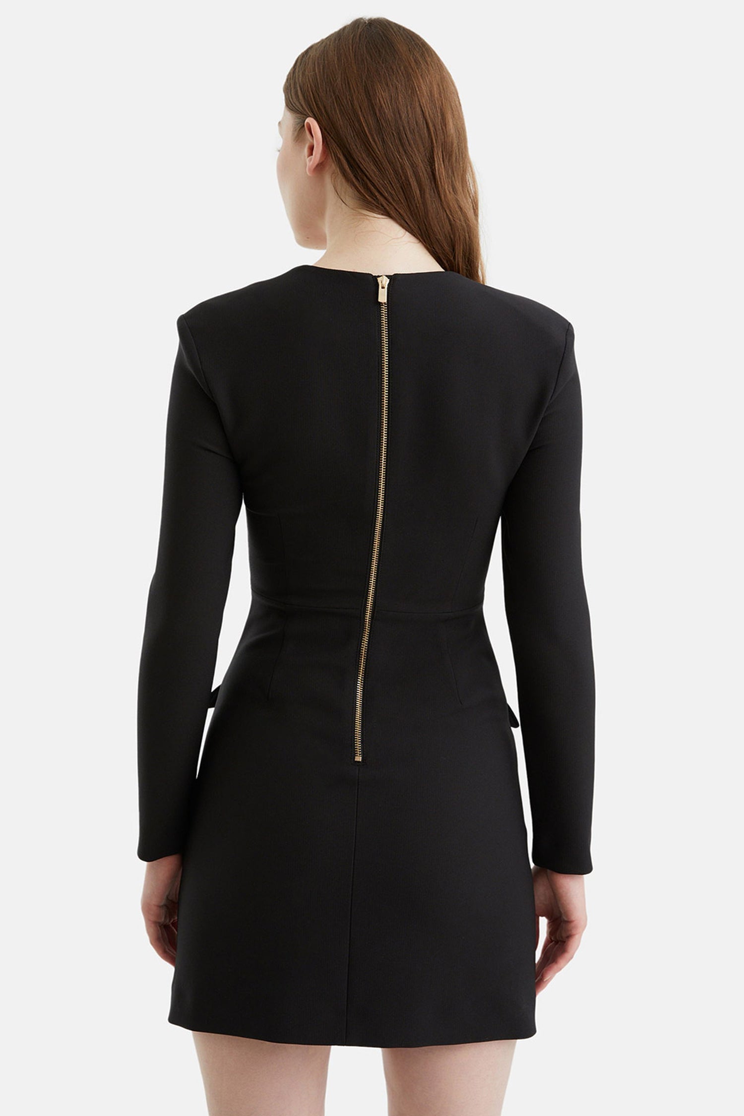 Shoulder Pad Mini Dress