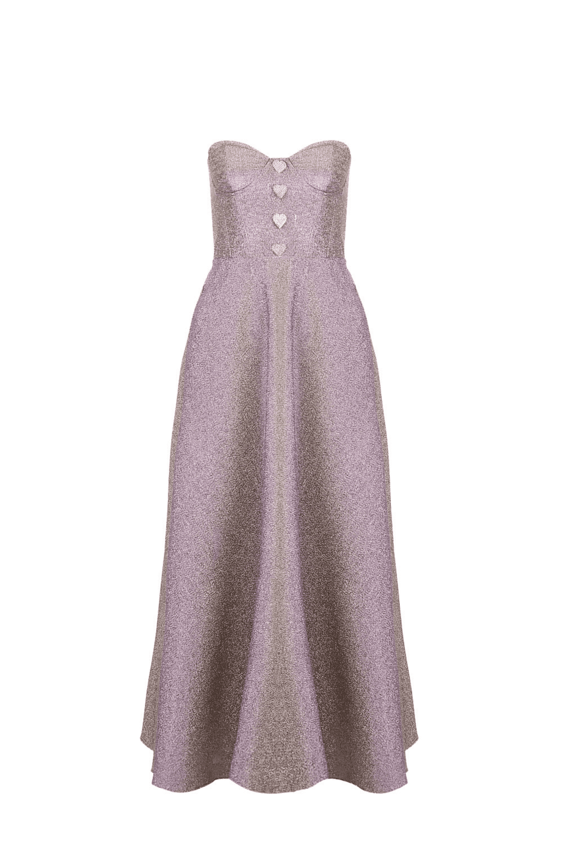 Strapless Pleated Dress