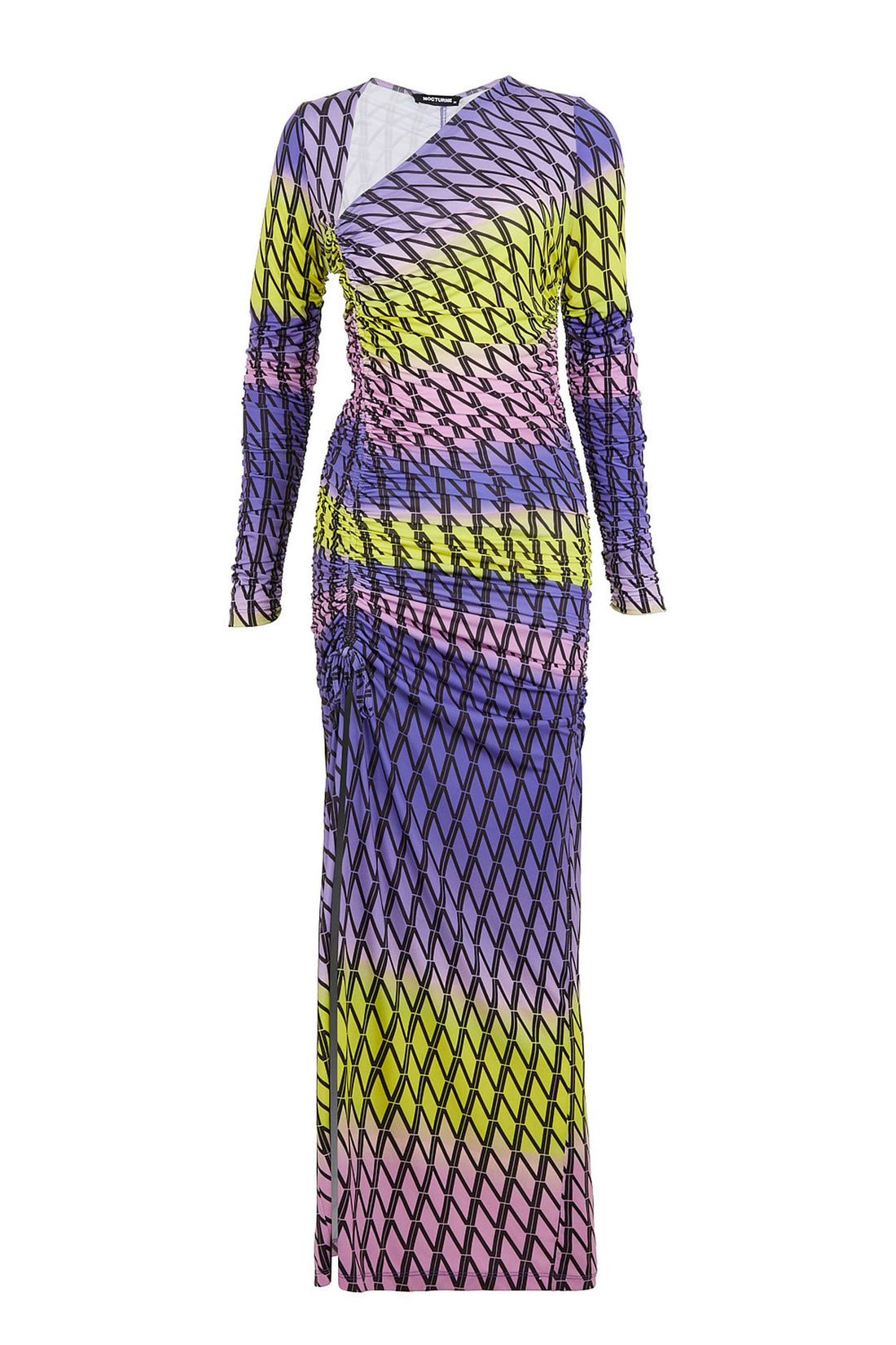 Printed Maxi Slit Dress (Final Sale)