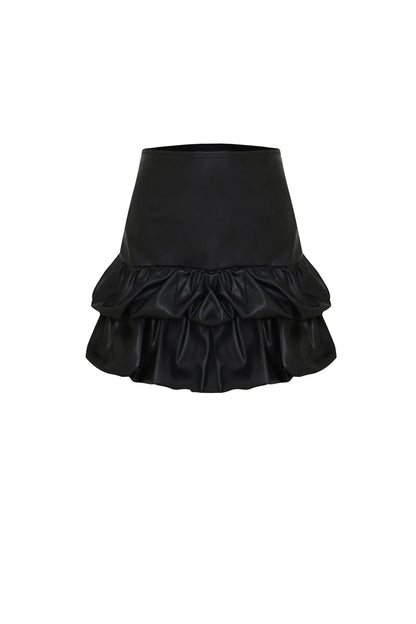 Faux Suede Mini Skirt