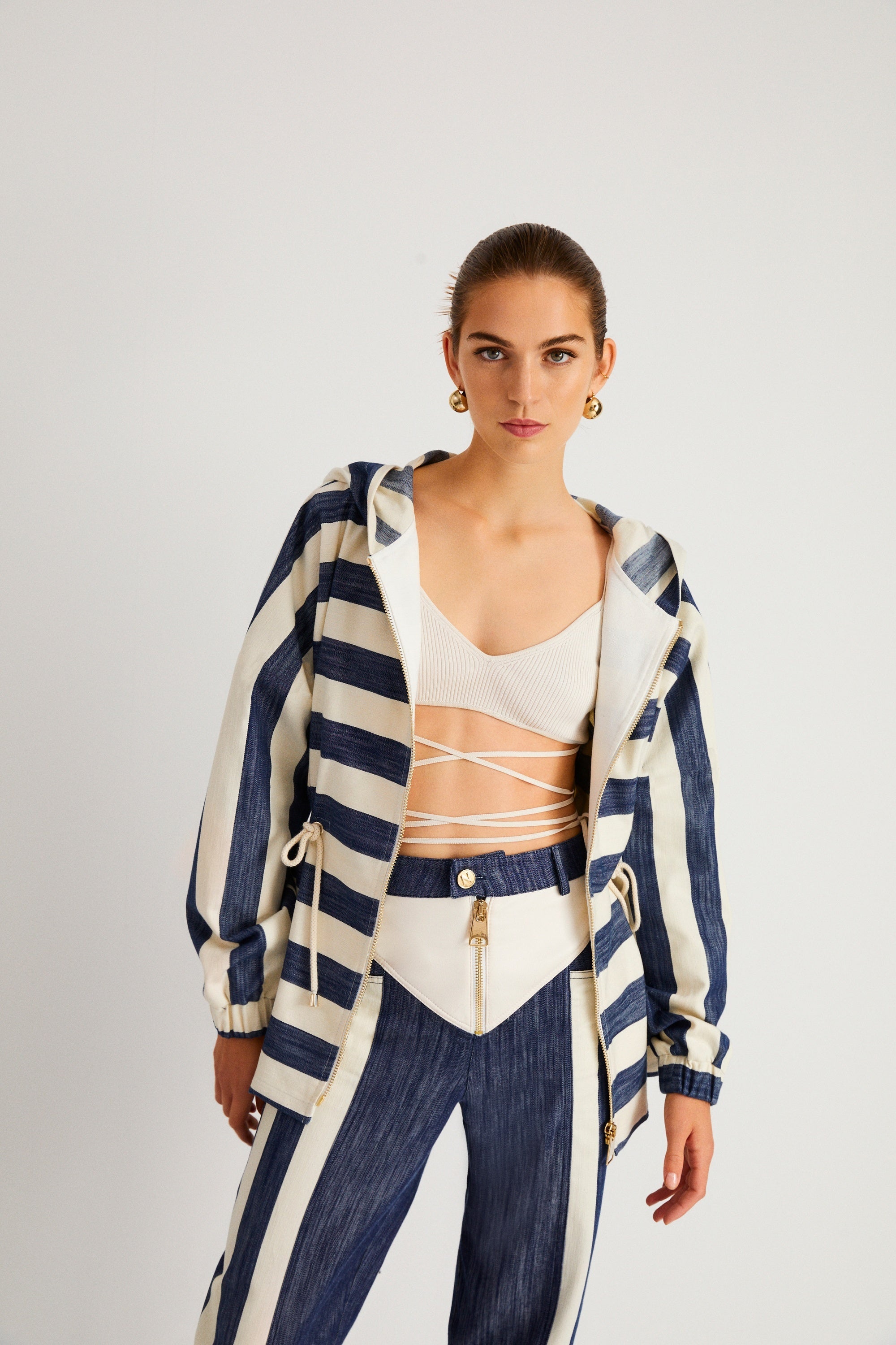 Hooded Denim Jacket