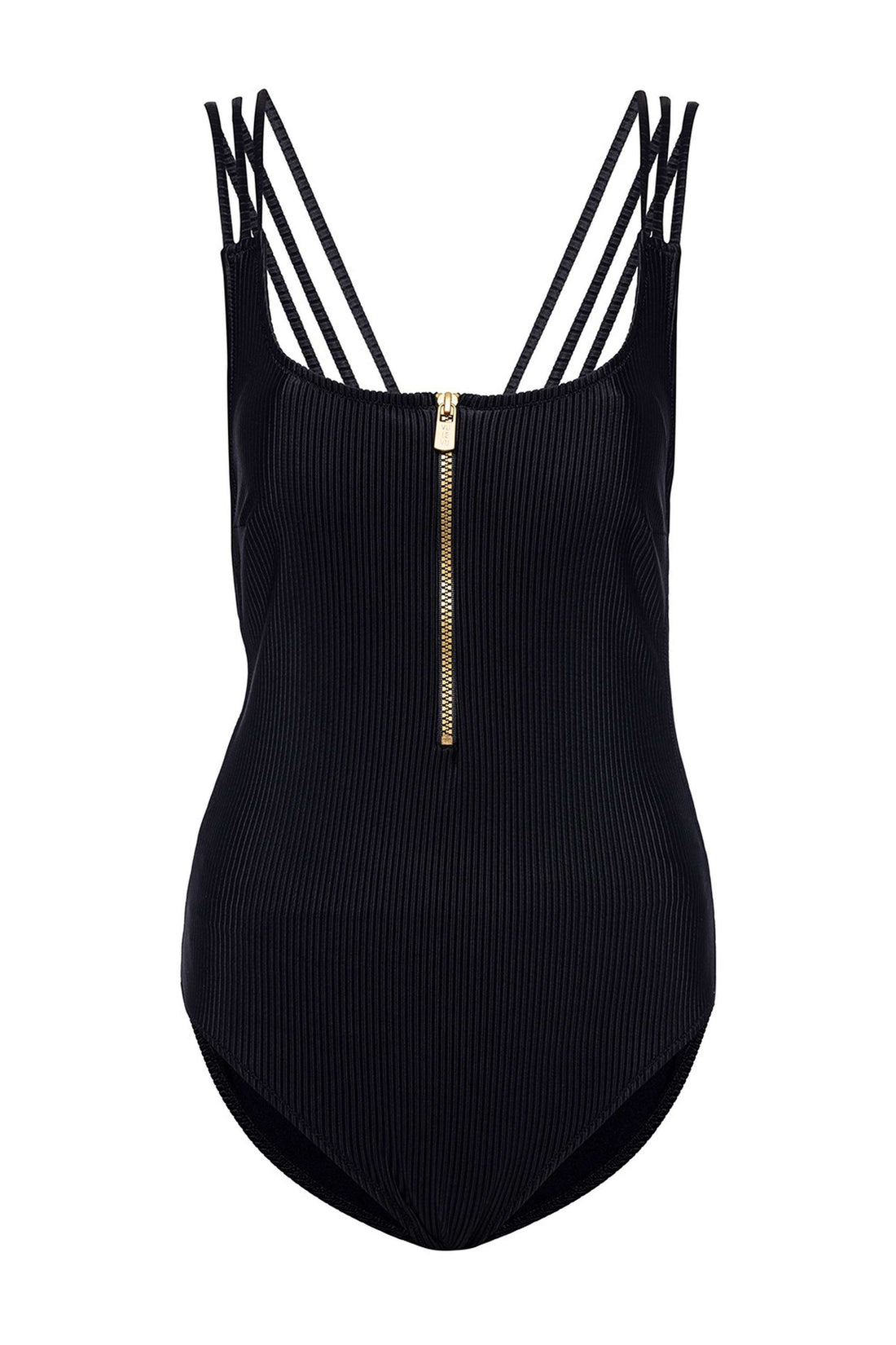 Backless Ribbed Swimsuit
