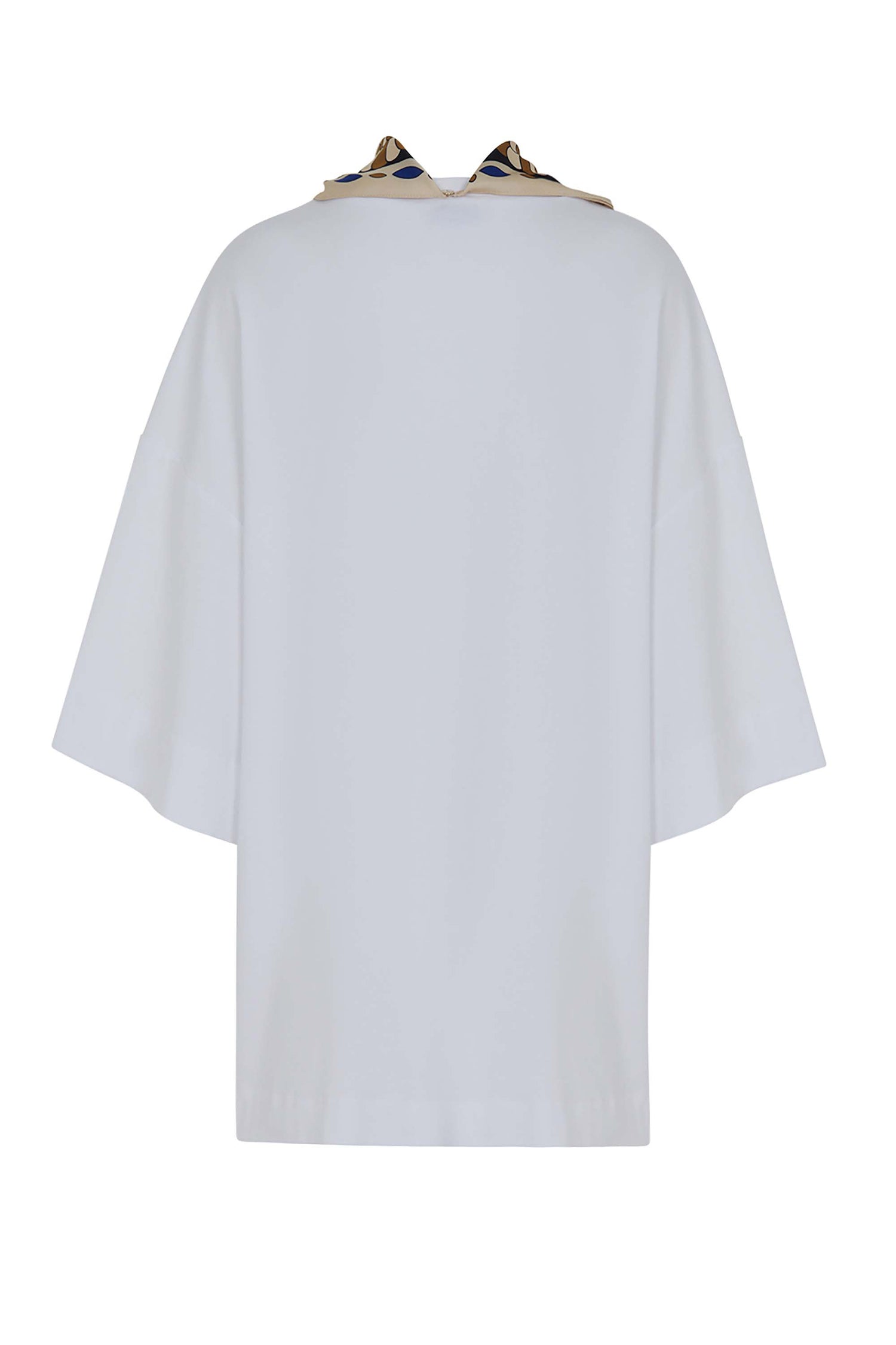 Scarf Detail Oversized T-Shirt