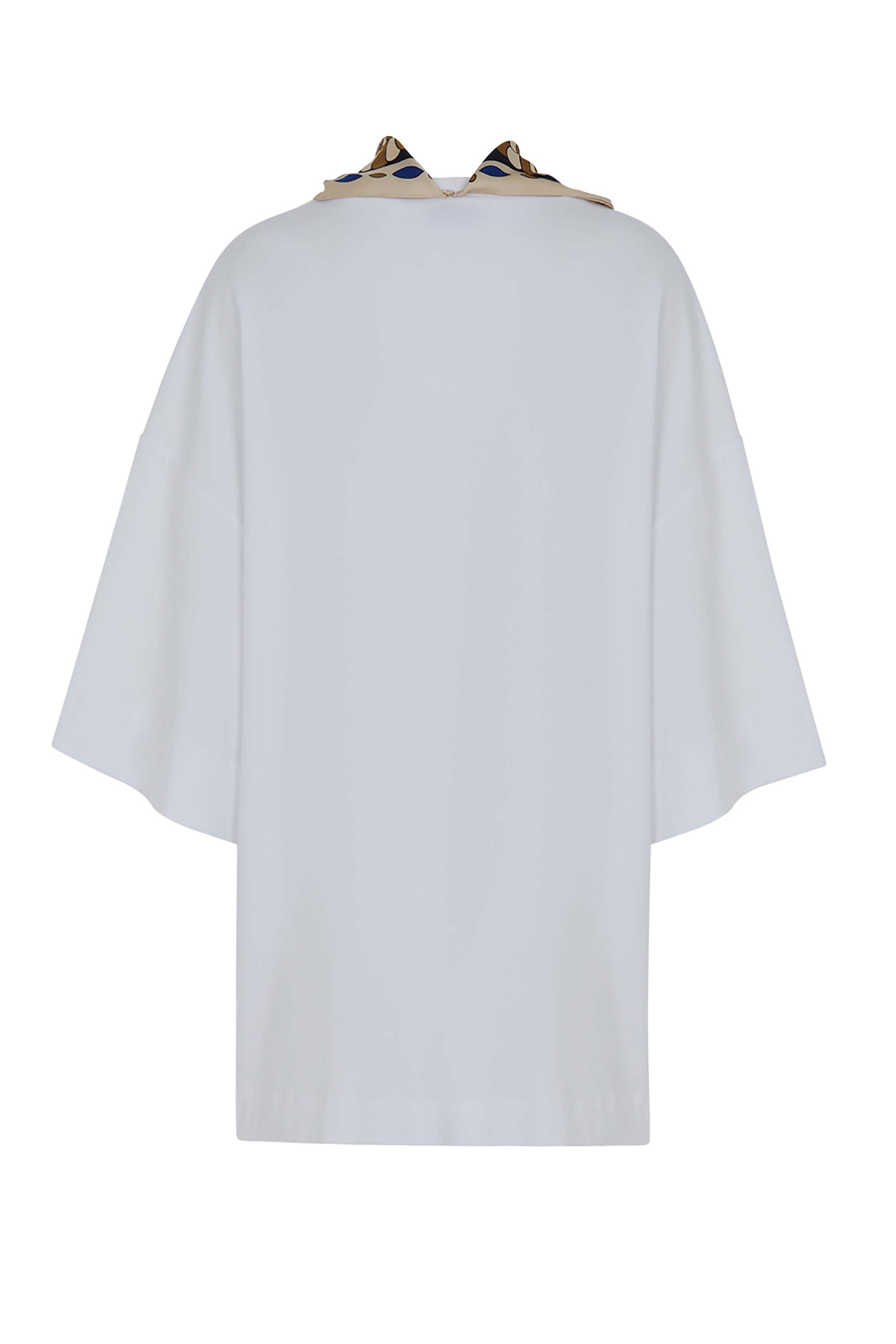 Scarf Detail Oversized T-Shirt