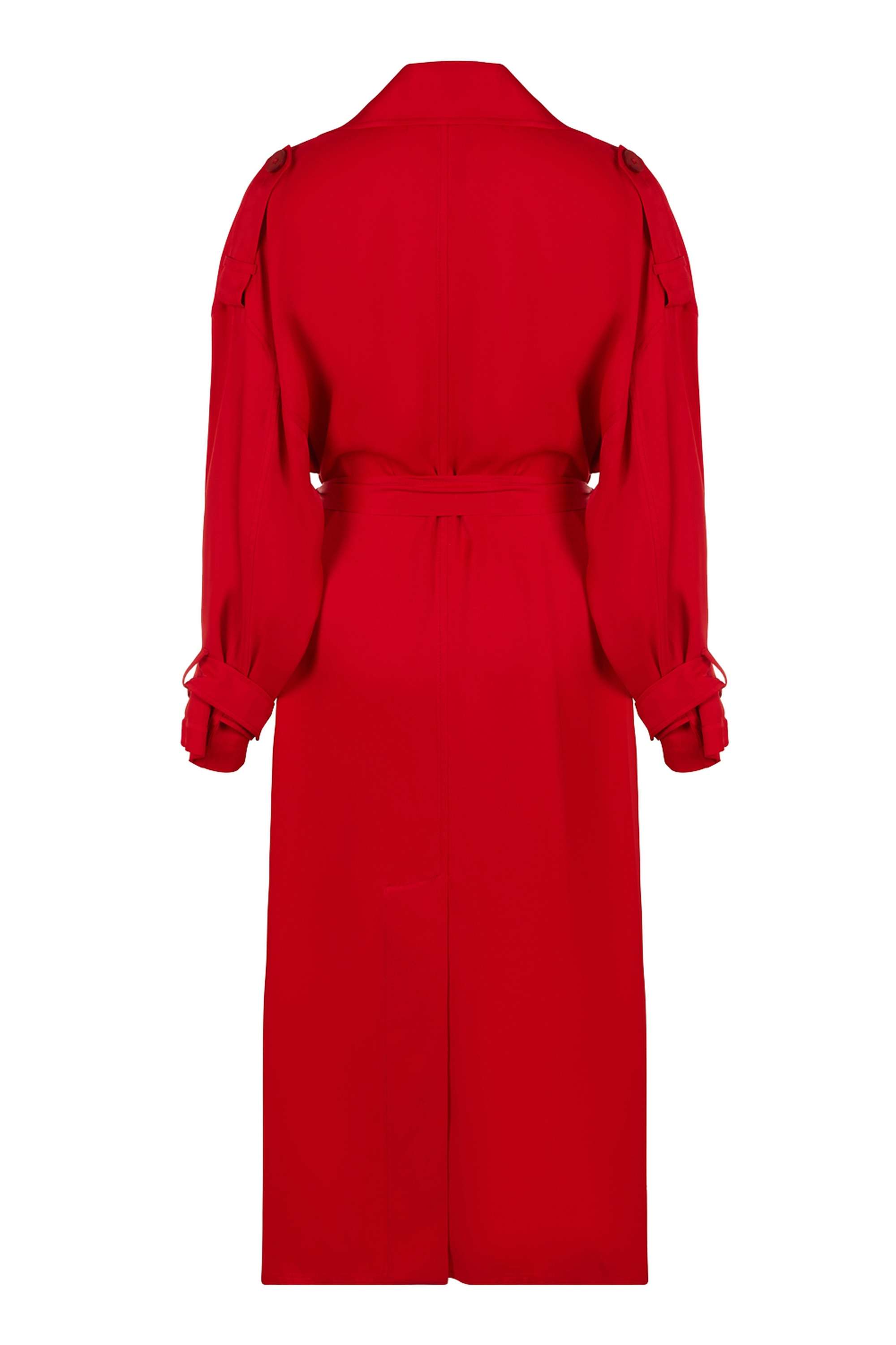 Double-Breasted Belted Trench Coat