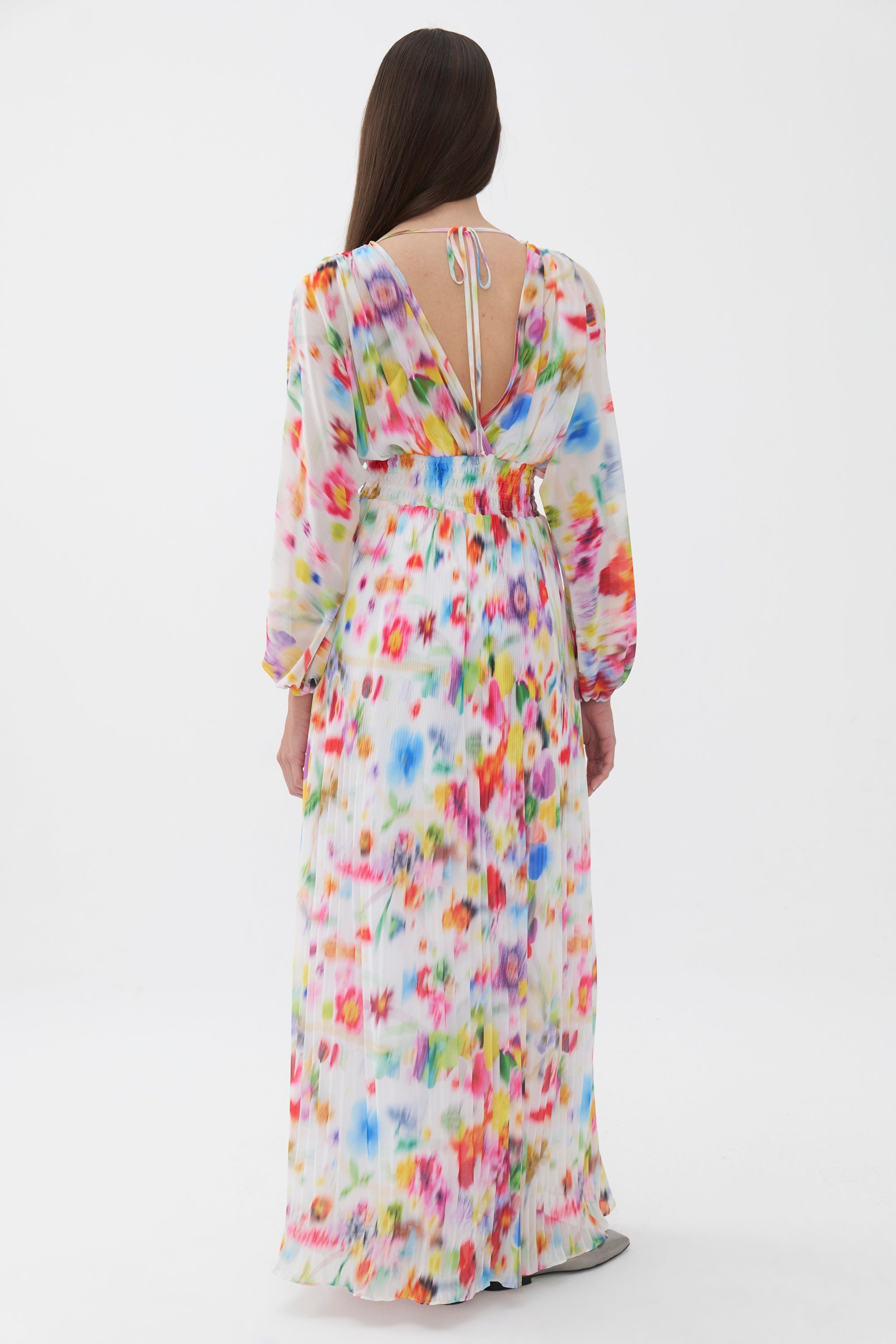 Stoned Thin Strap Taffeta Dress