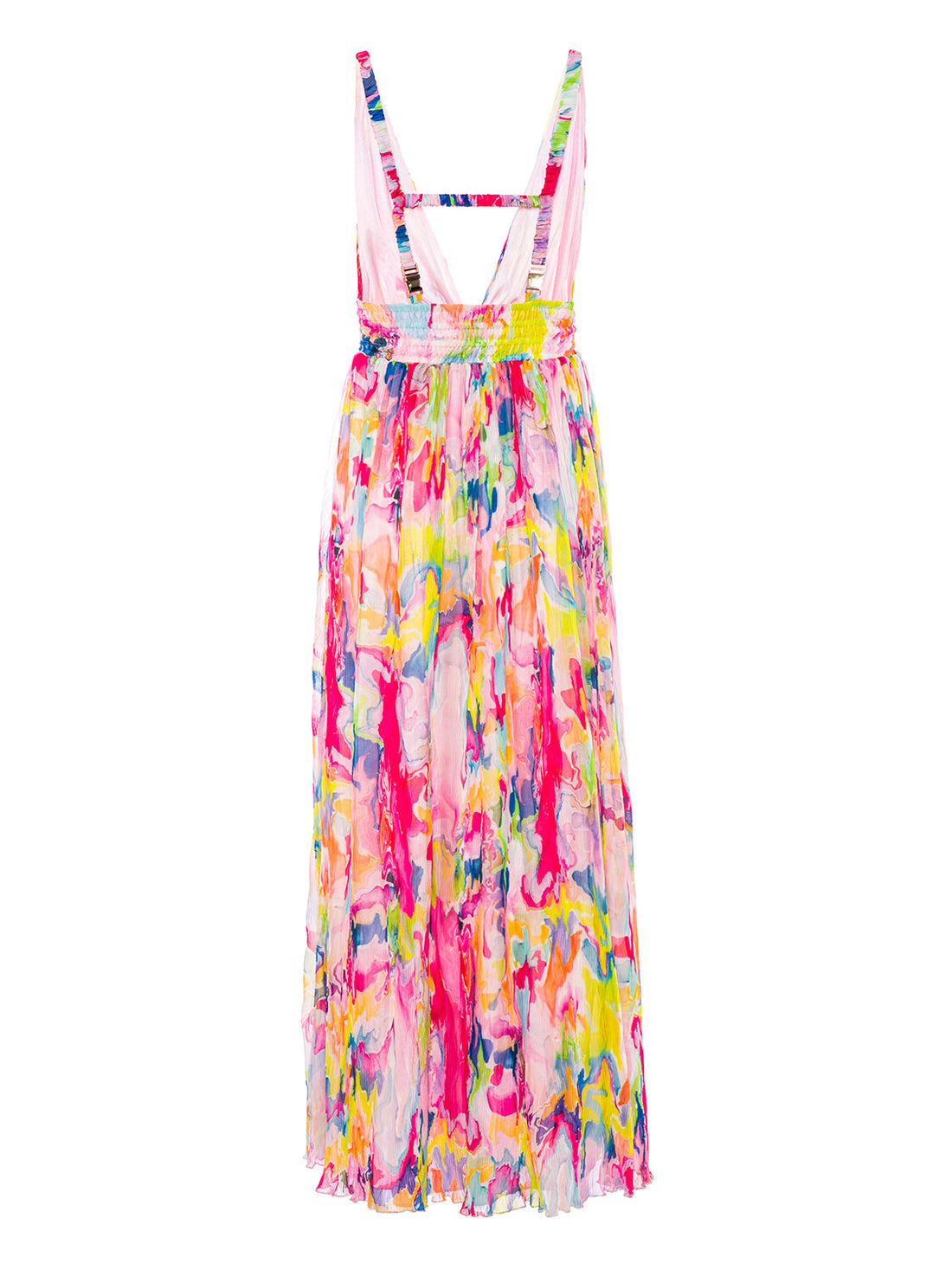 Backless Patterned Dress