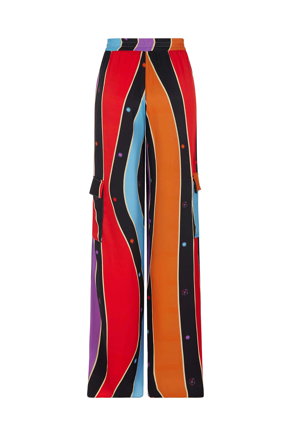 Printed Wide-Leg Pants