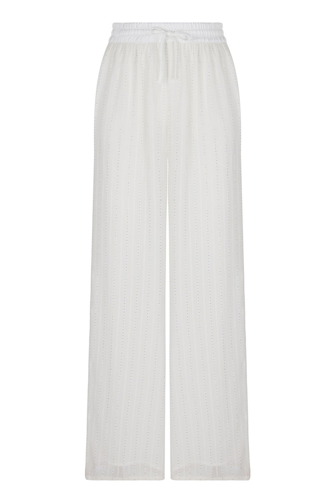 Stone Detailed Wide Leg Trousers